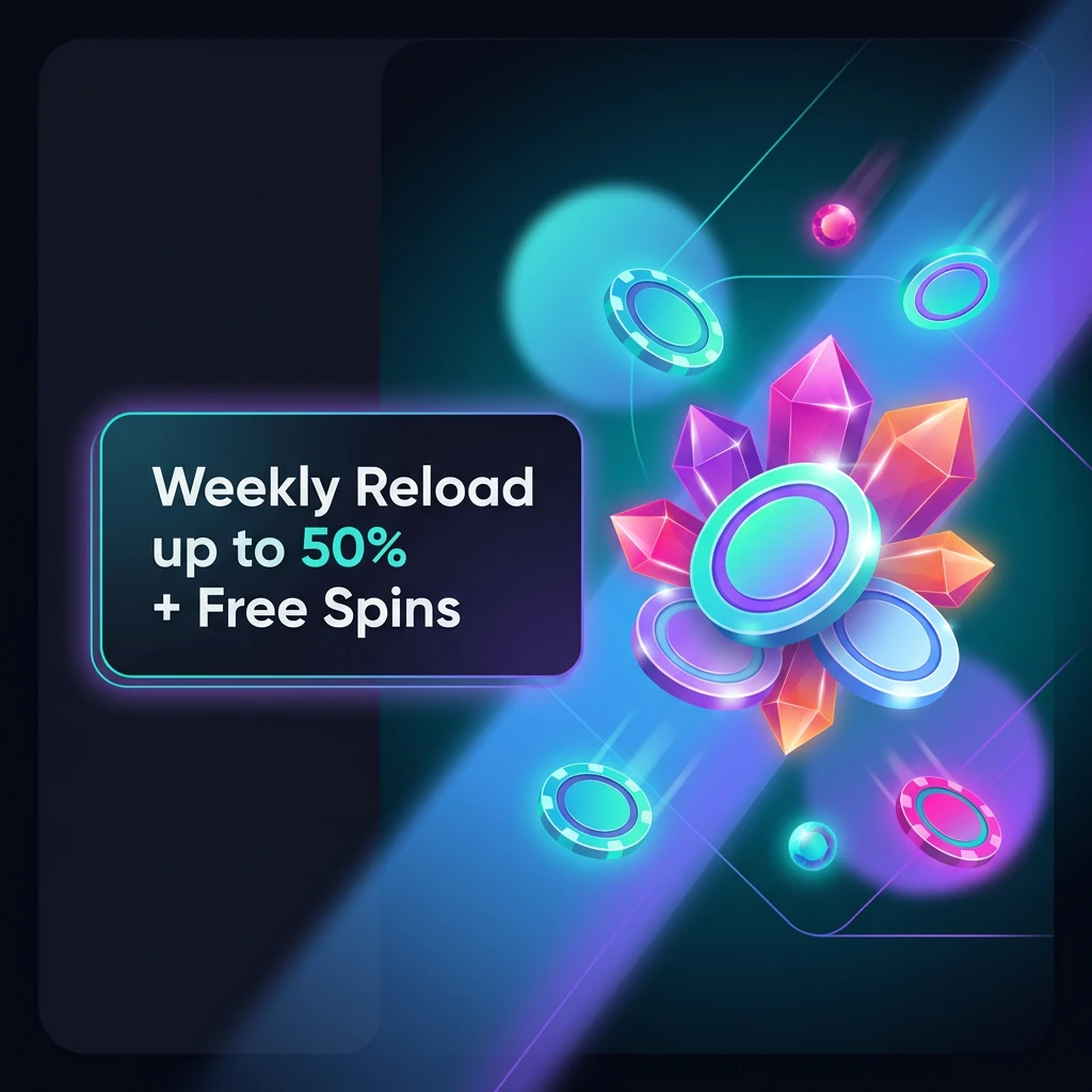 Weekly Reload up to 50% + Free Spins